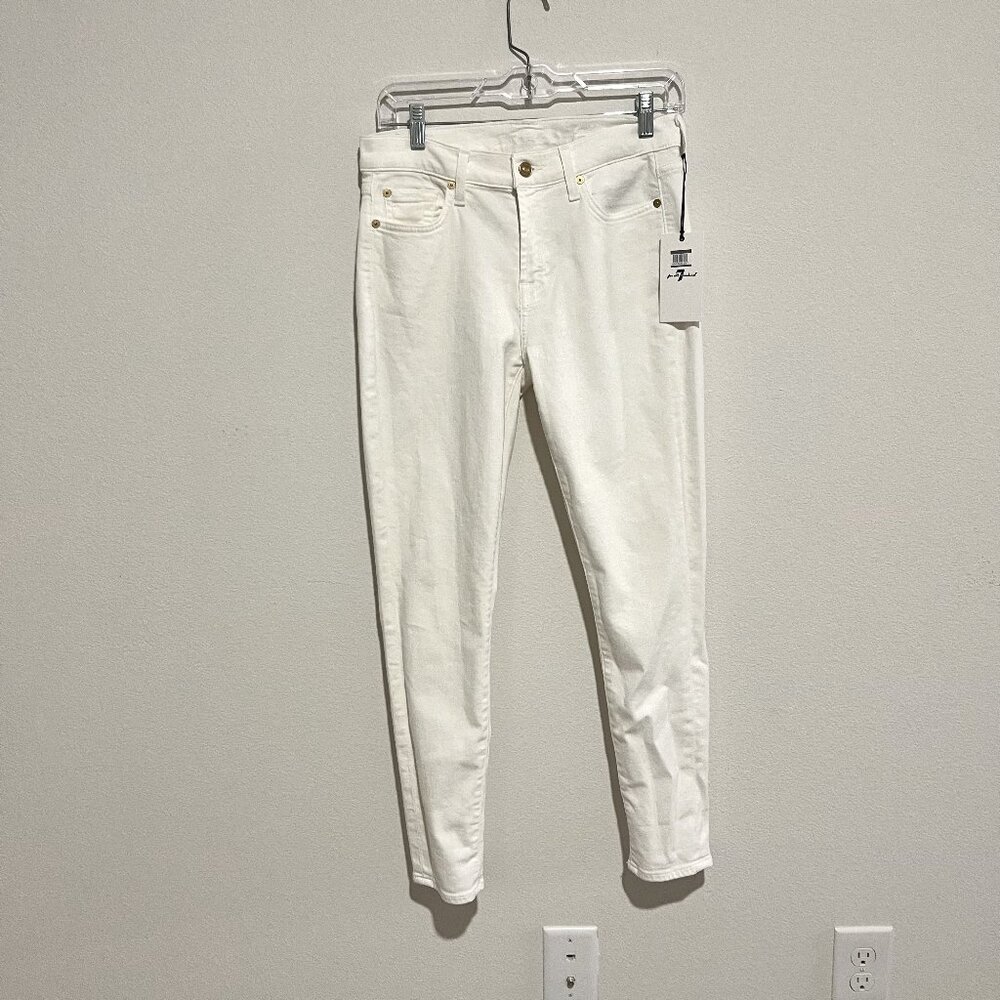 NWT - 7 For All Mankind White Jeans 28